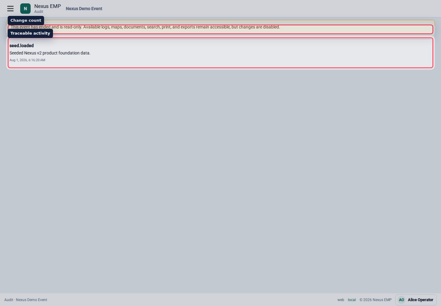Configure audit stream desktop view